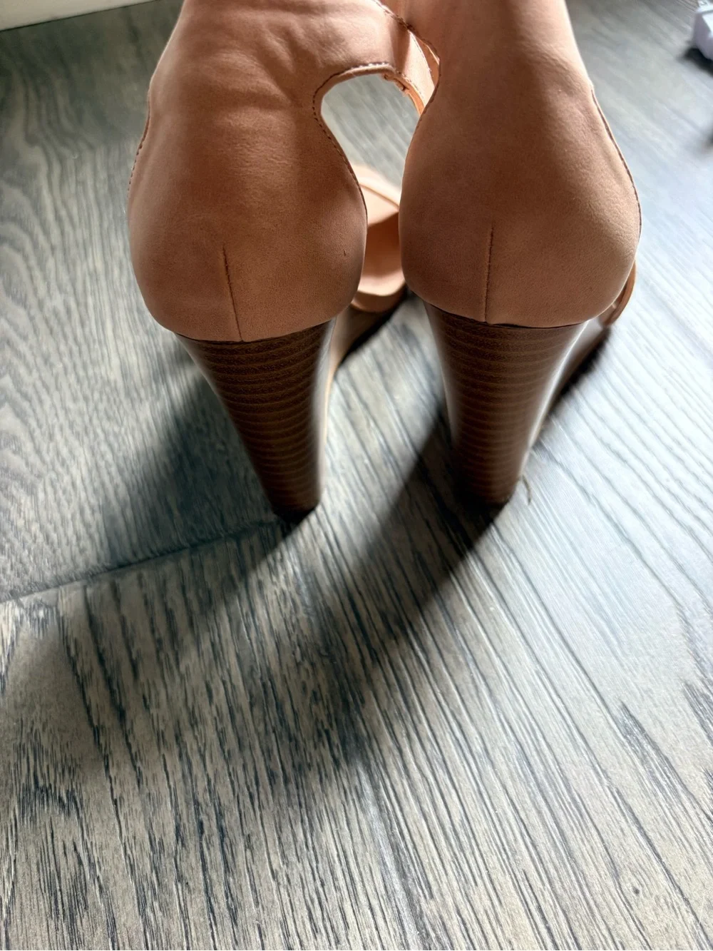 Madden Girl Blush Suede Ankle-Strap Wedge Sandals